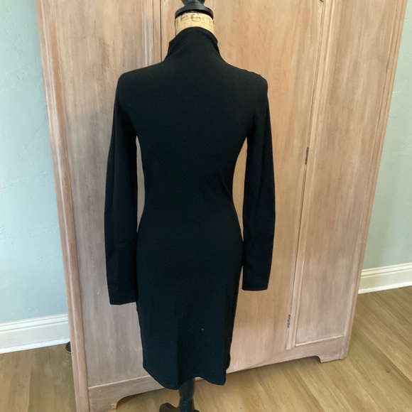 New Stella McCartney asymmetric fringed knitted dress $1279 minimalist black M - Picture 14 of 15